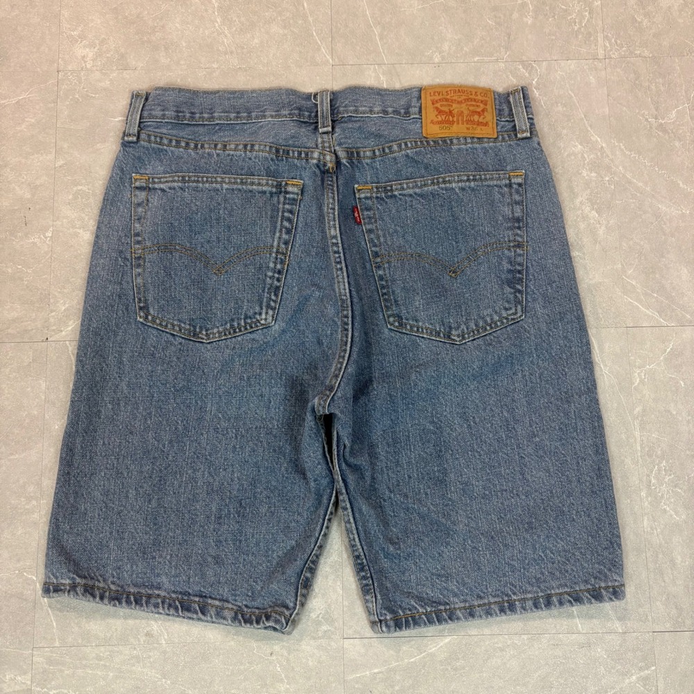 Levi's 505 blue denim jorts